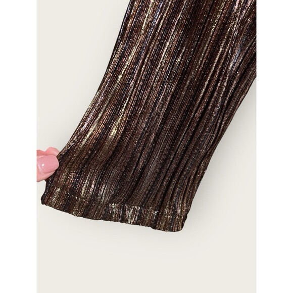 Ramy Brook Copper Metallic Vincy Dress Size Small Read Description - Picture 8 of 10